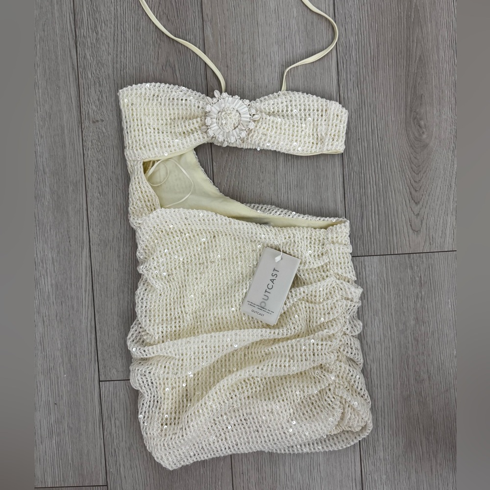 Outcast Pierre Mini Dress - Off White